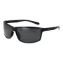 Polaroid PLD7036S63807 unisex suorakaiteen muotoiset aurinkolasit - musta kehys, harmaat linssit