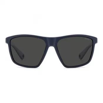 POLAROID PLD7040SFLL miesten aurinkolasit - musta kehys, harmaat polarisoidut linssit, 59 mm