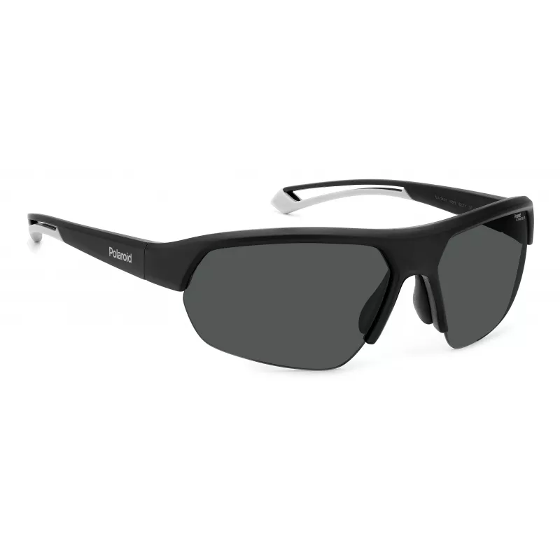 POLAROID PLD7048S003G6 unisex-pilotti-aurinkolasit musta harmaa polarisoitu