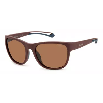 Polaroid PLD7051S7BL unisex-aurinkolasit - mustat kehykset, harmaat polarisoidut linssit, 57 mm