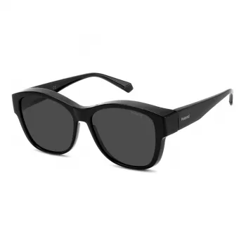 Polaroid PLD9019S08A unisex-aurinkolasit - musta kehys, harmaat polarisoidut linssit