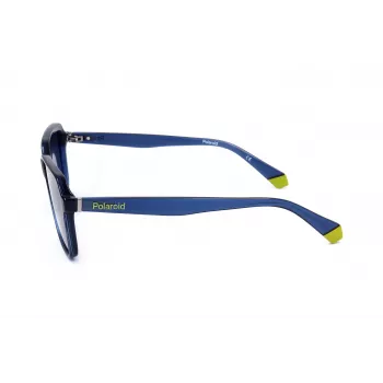 POLAROID unisex PLD6161SPJP suorakaiteen muotoiset polarisoidut aurinkolasit - mustat kehykset harmaat linssit 58 mm