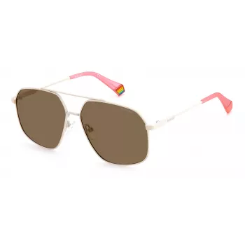 POLAROID unisex PLD6173S10ASP aurinkolasit - suorakaiteen muotoinen musta kehys, harmaat polarisoidut linssit, 58 mm