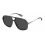 POLAROID unisex PLD6182SKB7M9 suorakaiteen muotoiset aurinkolasit musta/harmaa 59mm