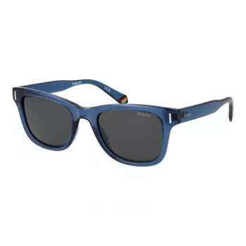 POLAROID unisex-suorakaiteen muotoiset aurinkolasit PLD6206S51PJP - Havana, ruskeat polarisoidut linssit 51 mm