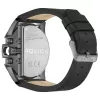 POLICE miesten kello PEWJF2203601 kvartsikello mustalla kellotaululla ja nahkarannekkeella, 48mm