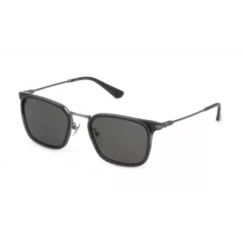 POLICE miesten SPLP27 pilot-aurinkolasit, gunmetal-kehykset, harmaat polarisoidut linssit, 54 mm SPLP27-54509P