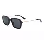 Police miesten aurinkolasit SPLL10-520700 suorakaiteen muotoinen täysreunus musta kehys smoke grey -linssit 52/20/145 mm