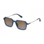 POLICE miesten aurinkolasit SPLL10-520892 suorakaiteen muotoinen musta kehys harmaat linssit 52/20/145 mm