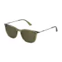 Police miesten aurinkolasit SPLL77-53G61P Havana vihreä polarisoitu 53 mm
