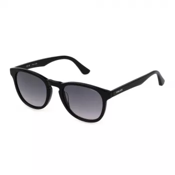 POLICE miesten aurinkolasit SPLN85-520700 havana asetaatti square frame ruskeat linssit 55 mm