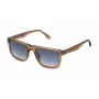 POLICE miesten aurinkolasit SPLQ83-560805 - suorakaiteen muotoinen asetaattikehys, UV400-suoja, 56 mm linssit