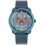 POLICE miesten kello PL15714JSBL03 Raho sininen kellotaulu nahkaranneke 44 mm