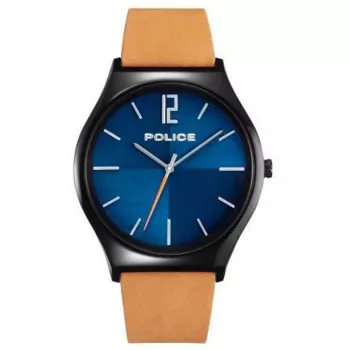 Police miesten kello PL15918JSB03 44 mm ruostumaton teräs nahka musta