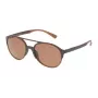 Police SPL1635594CP unisex suorakaiteen muotoiset aurinkolasit havanna-asetaattikehys vihreät polarisoidut linssit 55/19/140 mm
