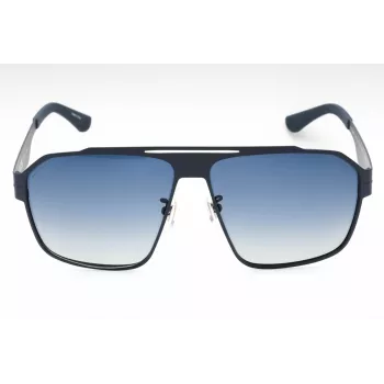 POLICE SPLL08M63S72P miesten aurinkolasit square-mallia - musta kehys, harmaat polarisoidut linssit - 63 mm linssin leveys