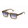 POLICE SPLN36-5206A9 miesten suorakaide-aurinkolasit - musta kehys, harmaat linssit 52 mm