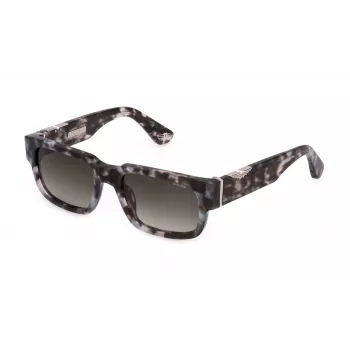 POLICE SPLP24-5407MR miesten aurinkolasit - musta kehys, harmaat peilatut linssit, 54 mm