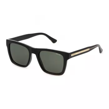 POLICE SPLP56-520Z42 miesten aurinkolasit, kulmikkaat, musta/harmaa, 52 mm