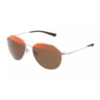 POLICE unisex-aurinkolasit S8953V570300 pilotti asetaatti musta harmaa 57 mm