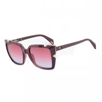 Police naisten SPLA15-5207LN suorakaiteen muotoiset cat-eye-aurinkolasit havanna 52/18/140 mm