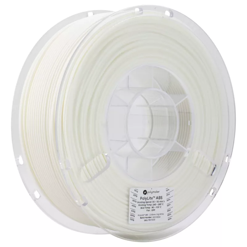 Polymaker ABS-filamentti 1,75mm, valkoinen, 1kg