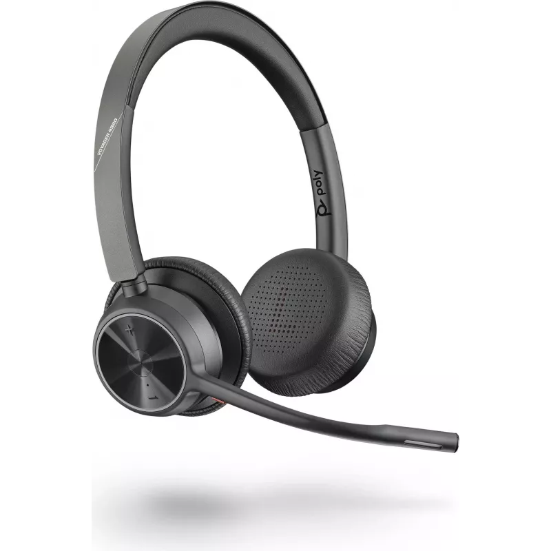 Poly Voyager 4320 UC Bluetooth-nappikuulokemikrofoni korvan päälle, USB-C 218478-01
