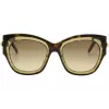 POMELLATO naisten aurinkolasit PM0008S-001 - musta asetaattikehys, harmaat linssit, 52 mm