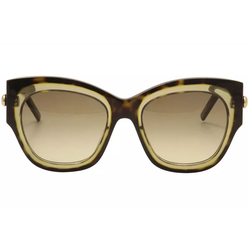 POMELLATO naisten aurinkolasit PM0008S-001 - musta asetaattikehys, harmaat linssit, 52 mm