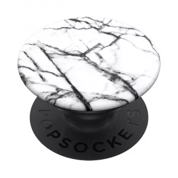PopSockets Swappable PopGrip -kännykkäteline, Dove White Marble