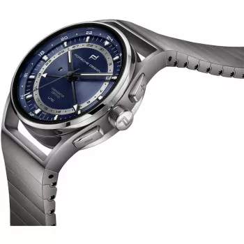PORSCHE DESIGN Flat Six P'6000 miesten automaattinen kronografi kello 42mm ruostumaton teräs kumi musta