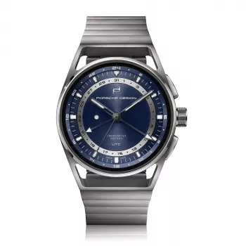 PORSCHE DESIGN Flat Six P'6000 miesten automaattinen kronografi kello 42mm ruostumaton teräs kumi musta