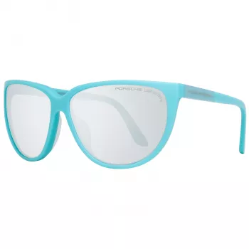 PORSCHE DESIGN naisten aurinkolasit P8588-61B suorakaiteen muotoiset metallikehykset hopea/palladium harmaat linssit 61/13/135 mm