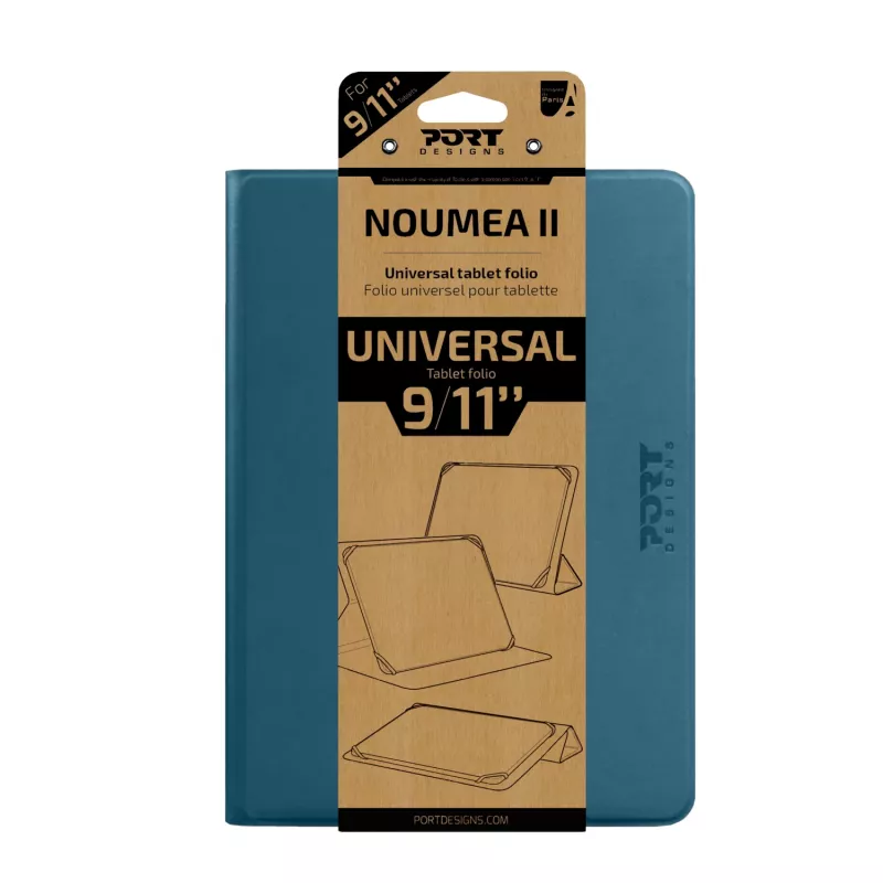 Port Designs Noumea II yleinen folio-tablettikotelo 9-11 tuuman tableteille - sininen (201328)