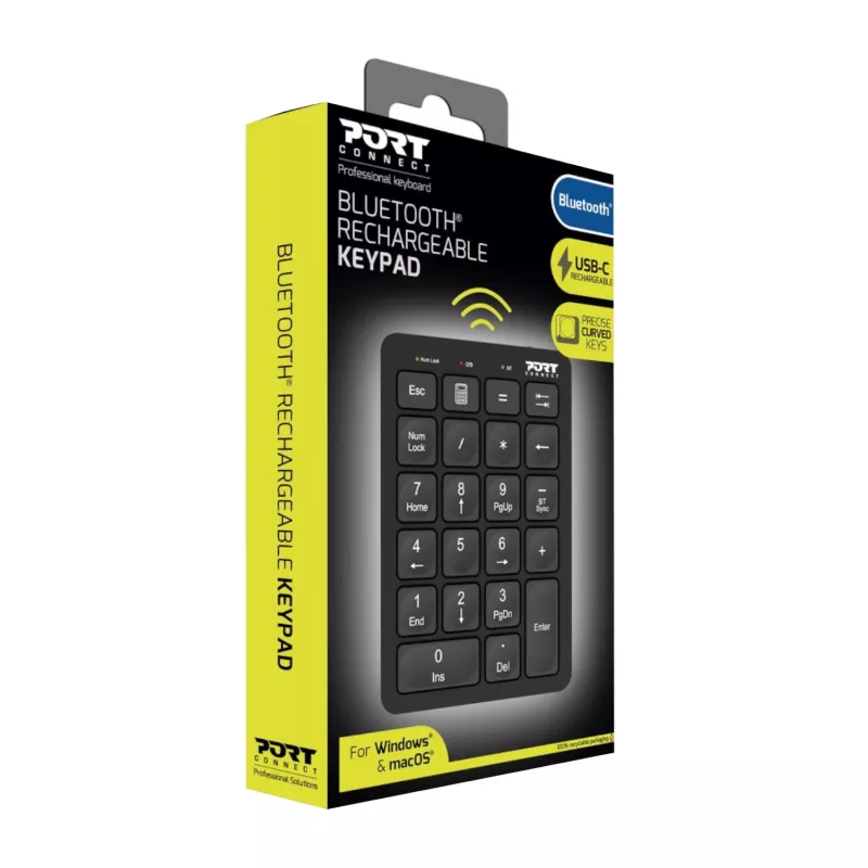 Port Designs Bluetooth-ladattava numeronäppäimistö