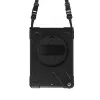 Port Designs Pro Shock 360 tukeva suojakotelo ja kiertyvä folio Samsung Galaxy Tab A9+:lle - musta