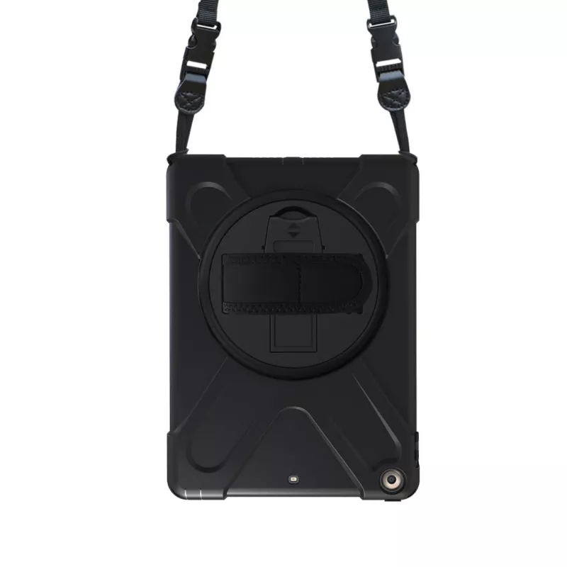 Port Designs Pro Shock 360 tukeva suojakotelo ja kiertyvä folio Samsung Galaxy Tab A9+:lle - musta