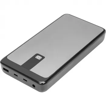 POWER PLANT, LLC ulkoinen akku 25200mAh, PD60W, QC3.0, 2x USB-C, USB-A, 10 sovitinta
