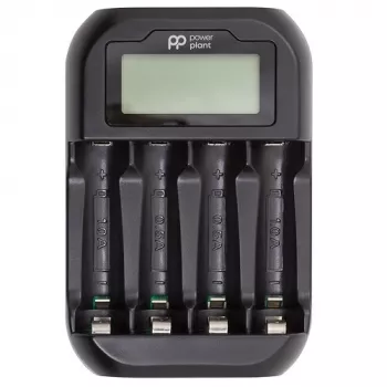 POWER PLANT PP-UN4 4-paikkainen LCD-laturi AA/AAA NiMH NiCd -akuille