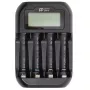 POWER PLANT PP-UN4 4-paikkainen LCD-laturi AA/AAA NiMH NiCd -akuille