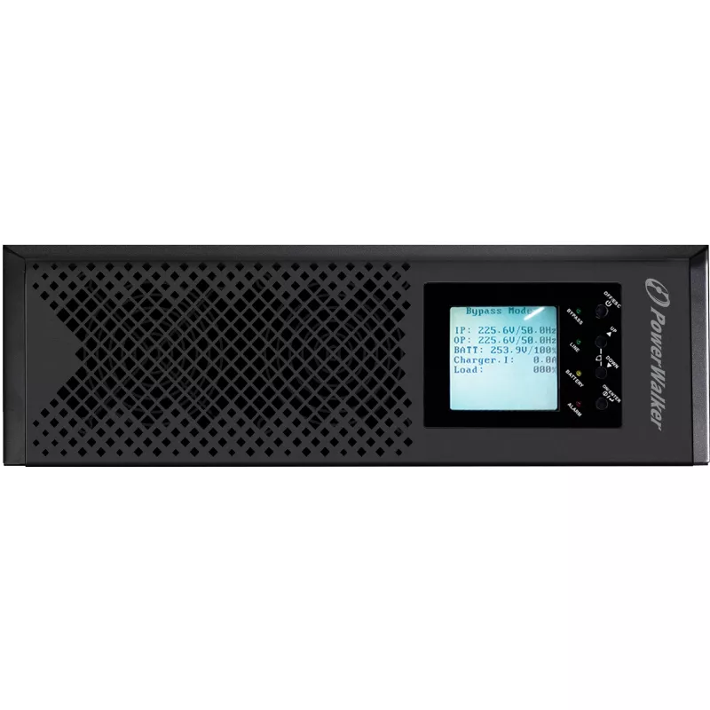 POWER WALKER VFI 10K CPH 3/1 ON-LINE 10KVA UPS rackmount 3U terminaali USB-B RS-232 LCD EPO