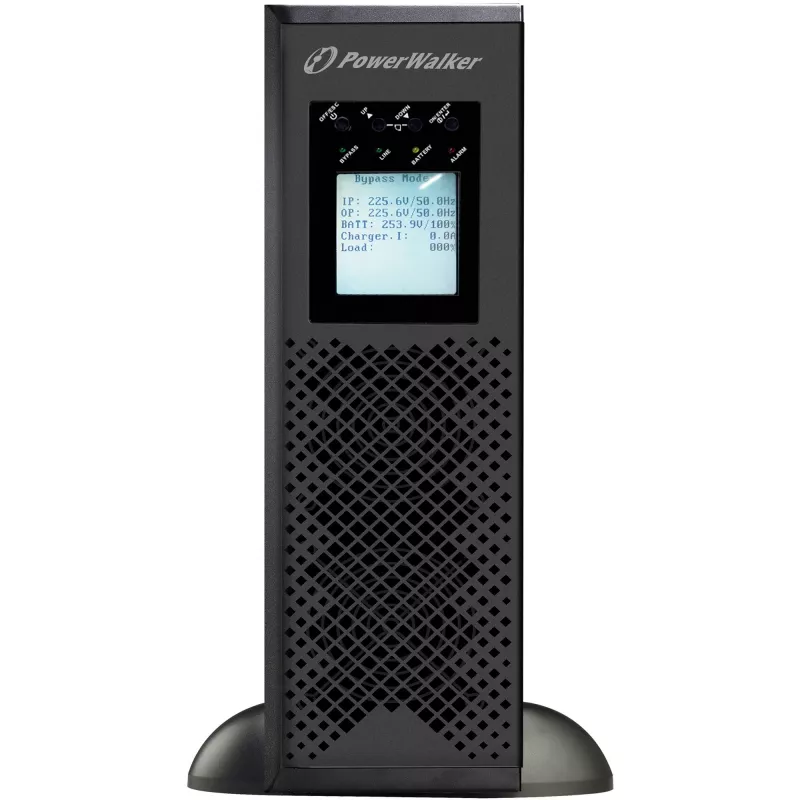 POWER WALKER VFI 10K CPH 3/1 ON-LINE 10KVA UPS rackmount 3U terminaali USB-B RS-232 LCD EPO