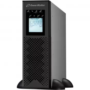 POWER WALKER VFI 10K CPH 3/1 ON-LINE 10KVA UPS rackmount 3U terminaali USB-B RS-232 LCD EPO