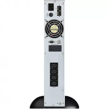 PowerWalker VFI 2000 CRS keskeytymätön virransyöttö (UPS) kaksoismuunnin (online), 2 kVA / 1600 W, 4 AC-lähtöä, torni