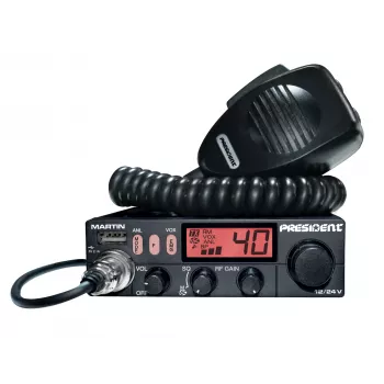 President Martin ASC CB-puhelin AM/FM 12/24V