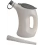 PRESSOL mittasäiliö joustavalla kaatonokalla, 5 L, valkoinen/läpinäkyvä, kannella/kannella 07625