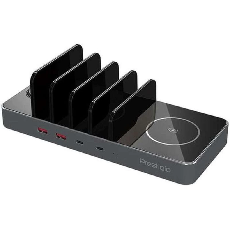 Prestigio Revolt A6 Space Gray 3-in-1 langaton laturi