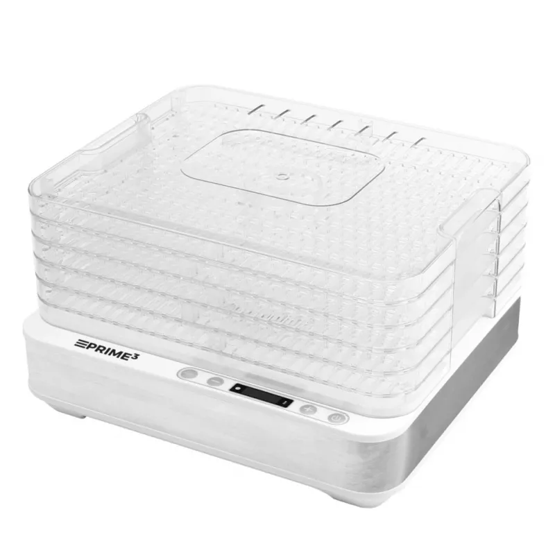 PRIME3 SFD51 ruokakuivain, 420 W, läpinäkyvä/valkoinen