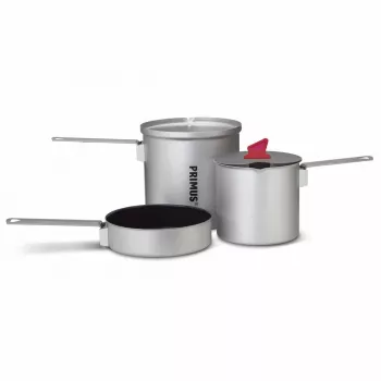 Primus Essential Trek kattilasarja 1.0L & 0.6L kovaanodisoitu alumiini Tritan-kannella