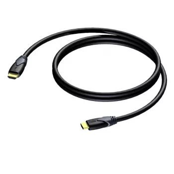 PROCAB CLV100/10 High Speed HDMI-kaapeli Ethernetillä 10 m musta 4K 30Hz kullatut liittimet
